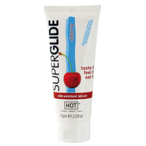Jadalny żel intymny Superglide CHERRY 75ml – na bazie wody, efekt rozgrzewający