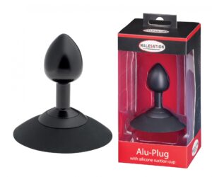Korek analny MALESATION Alu-Plug z przyssawką - Elegancja, intensywna stymulacja, stabilność