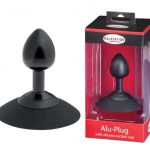 Korek analny MALESATION Alu-Plug z przyssawką - Elegancja, intensywna stymulacja, stabilność