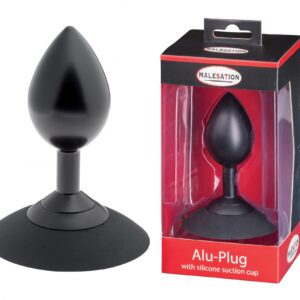 Alu-Plug - Elegancki korek analny z przyssawką do stymulacji prostaty