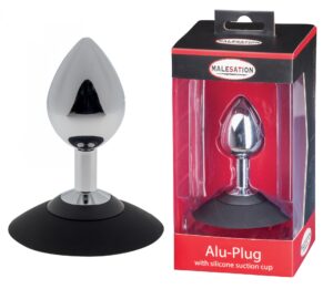 Mocna przyssawka i stymulacja prostaty - Korek analny MALESATION Alu-Plug