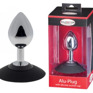 Mocna przyssawka i stymulacja prostaty - Korek analny MALESATION Alu-Plug