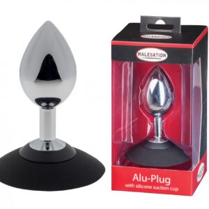 MALESATION Alu-Plug - Ekskluzywny korek analny z przyssawką dla intensywnej stymulacji prostaty