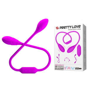 Podwójna rozkosz - Wibrujące jajko Pretty Love: Stymulacja na najwyższym poziomie!