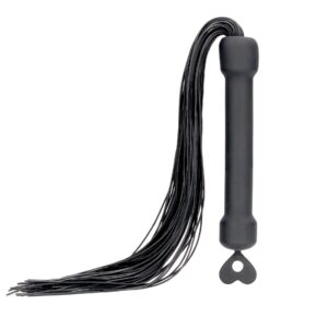 Beginner's Silicone Whip – Czarny Silikonowy Pejcz dla Początkujących