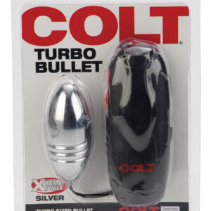 COLT TURBO BULLET SREBRNY - Wibracyjne jajko intensywnych doznań!