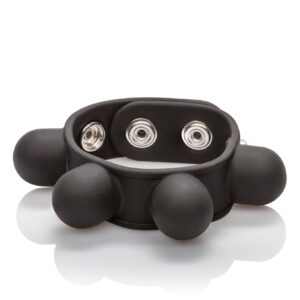 Intensywny orgazm i kontrola: Elastyczny pierścień WEIGHTED BALL STRETCHER