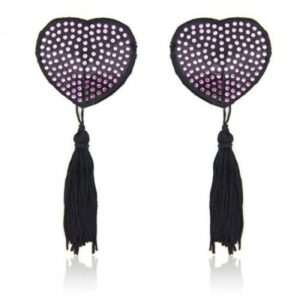 Bielizna Heart shine nipples tassels (rosa)