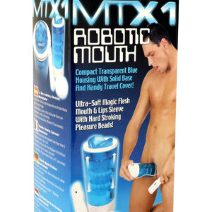 ROBOTIC MOUTH MASTURBATOR BLUE - Wyjątkowe doznania oralne dla pełnej rozkoszy!