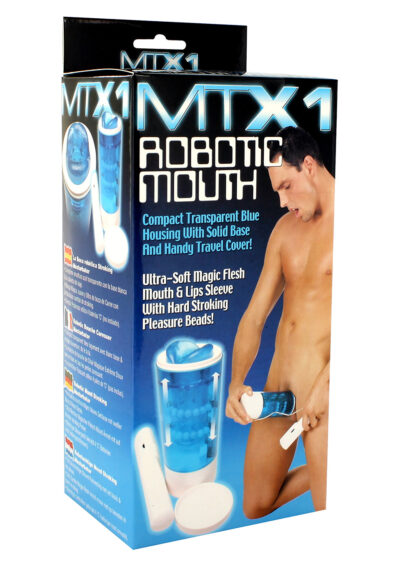 ROBOTIC MOUTH MASTURBATOR BLUE - Wyjątkowe doznania oralne dla pełnej rozkoszy!