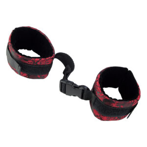 Scandal Control Cuffs Black – Luksusowe kajdanki na nadgarstki z regulacją
