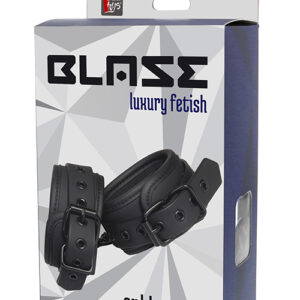 Blaze Ankle Cuff Black – Stylowe czarne kajdanki na kostki z neoprenowym wnętrzem