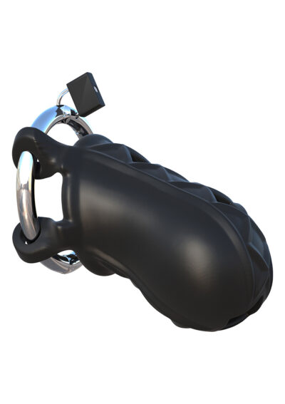 Extreme Silicone Cock Blocker – Pas Cnoty BDSM, Silikon i Stal Premium
