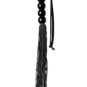 GP Silicone Flogger Whip Black – Czarny Silikonowy Pejcz BDSM