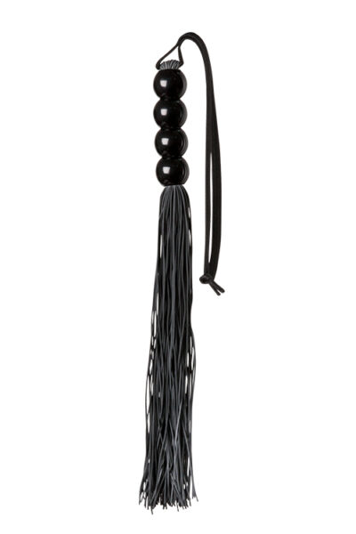 GP Silicone Flogger Whip Black – Czarny Silikonowy Pejcz BDSM
