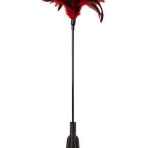 GP Feather Crop Black Red – Bat z Piórkiem do Gry Wstępnej i BDSM