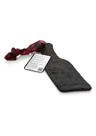 Scandal Paddle With Tag Black – Dwustronna Packa BDSM