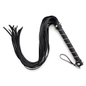 Frusta Easy Line Whip Black – Lekki Czarny Pejcz BDSM z Frędzlami