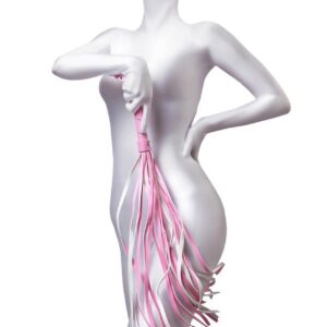 Anonymo Flogger PU Leather Pink – Stylowy Różowy Pejcz z Ekoskóry