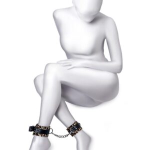Anonymo Handcuffs PU Leather Print 27 cm – Kajdanki z ekoskóry w zwierzęcy wzór | Akcesoria BDSM