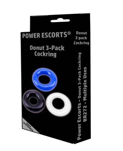Donut Cockring 3 Pack - Wyjątkowe doznania, elastyczność i różnorodność kolorów!