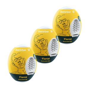 Satisfyer Masturbator Eggs Set of 3 Fierce - Wyjątkowe doznania dla mężczyzn!