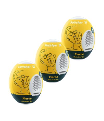 Satisfyer Masturbator Eggs Set of 3 Fierce - Wyjątkowe doznania dla mężczyzn!