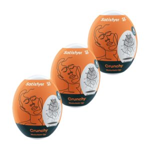 Satisfyer Masturbator Eggs Set of 3 Crunchy - Odkryj nowe doznania i intensyfikuj przyjemność