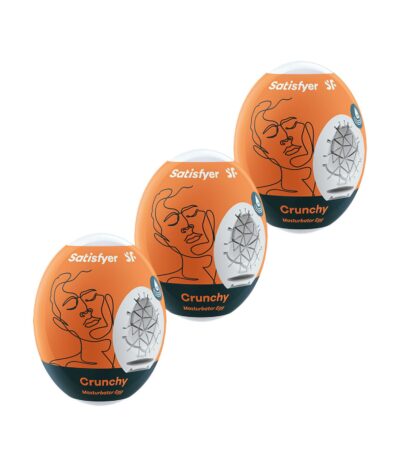 Satisfyer Masturbator Eggs Set of 3 Crunchy - Odkryj nowe doznania i intensyfikuj przyjemność
