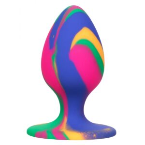 Hipnotyzująca wtyczka analna Cheeky Medium Tie Dye Plug - Odkryj swoją dziką stronę w psychodelicznym stylu!