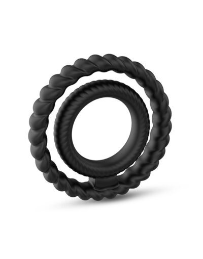 Podwójny cockring DUAL RING - Zwiększ swoją wydajność i odkryj nowe możliwości w łóżku!