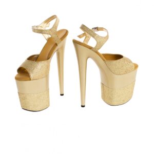 Buty  platformy złote błyszczące 39