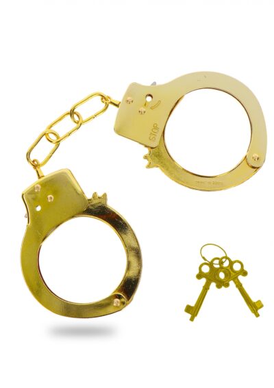 Metal Handcuffs Gold – Eleganckie metalowe kajdanki w kolorze złota