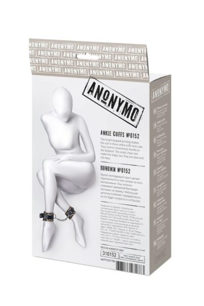 Anonymo Handcuffs PU Leather Print 27 cm – Kajdanki z ekoskóry w zwierzęcy wzór | Akcesoria BDSM - obrazek 10