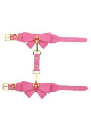 Ankle Cuffs Set Pink – Różowe kajdanki na kostki z miękkim wykończeniem - obrazek 7