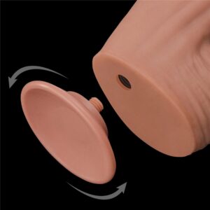 12 King Sized Sliding Skin Dual Layer Dong - obrazek 10