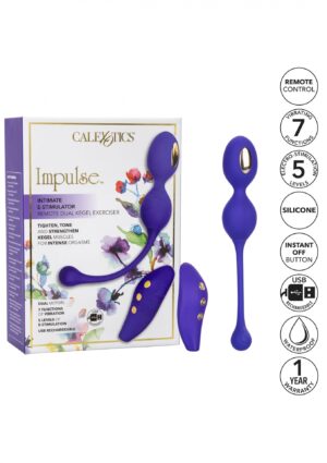 Intensywna rozkosz i wzmocnienie - Impulse Intimate E Stimulator Remote Dual Kegel Exerciser - obrazek 11