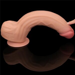 12 King Sized Sliding Skin Dual Layer Dong - obrazek 12