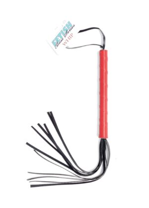 Fetish B Series Whip Red – Czerwony Pejcz BDSM z Silikonu - obrazek 2