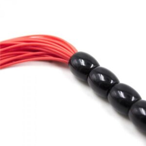 Pejcz Frusta a Frange Several Flogger Red – Czerwony Pejcz z Frędzlami - obrazek 2