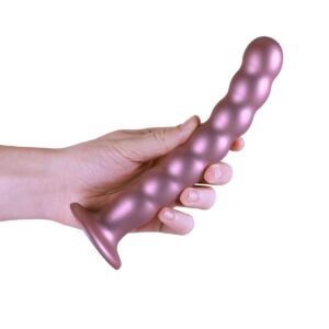 Odkryj niezapomniane doznania z naszym eleganckim 8 / 20,5 cm silikonowym dildo z koralikami! - obrazek 2