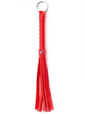 Red Mini Flogger – Kompaktowy Czerwony Flogger do Gry Wstępnej i BDSM - obrazek 2