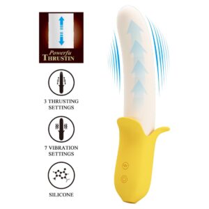 Banana Geek - Wielofunkcyjny Silikonowy Wibrator: Ekscytująca Przyjemność dla Twojego Zmysłowego Ogródka - obrazek 2