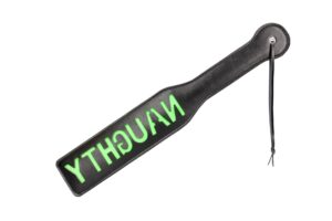 Naughty Paddle Glow in the Dark – Fluorescencyjna Packa BDSM - obrazek 2