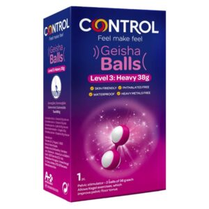 Control Geisha Balls Level 3 - Ujędrniające kulki gejszy dla intensywnych orgazmów i zdrowego stylu życia - obrazek 2