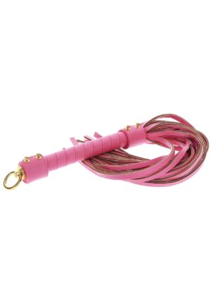 Whip Pink – Różowy Pejcz Aksamitny do Zmysłowej Gry Wstępnej