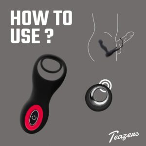 Teazers Cock & Ball Ring Prostate Vibrator - Mocna i ekscytująca stymulacja! - obrazek 2