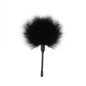 Pleasure Feather Tickler – Czarne Piórko do Zmysłowej Stymulacji i Gry Wstępnej - obrazek 2
