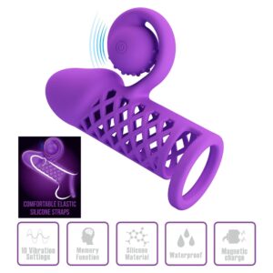 Niesamowite Cuda - Nakładka z 10 funkcjami wibracji dla niezapomnianych chwil rozkoszy - obrazek 2
