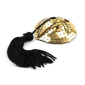 Heart shine nipples tassels (oro) - obrazek 2